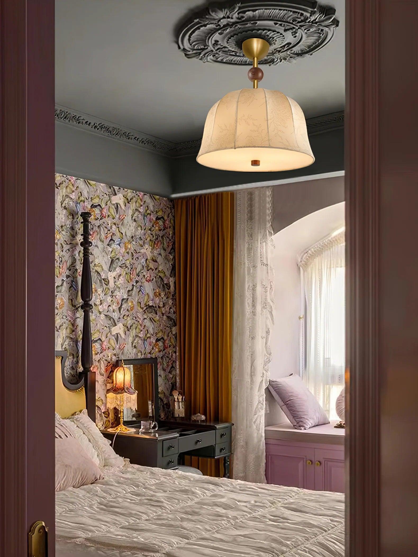 Willian Moderne Vintage-Deckenleuchte aus Stoff-Letslighting
