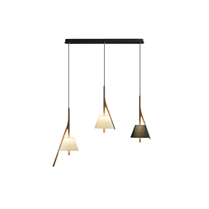 Zovenarae Dreieckige Pendelleuchte aus Holz-Letslighting
