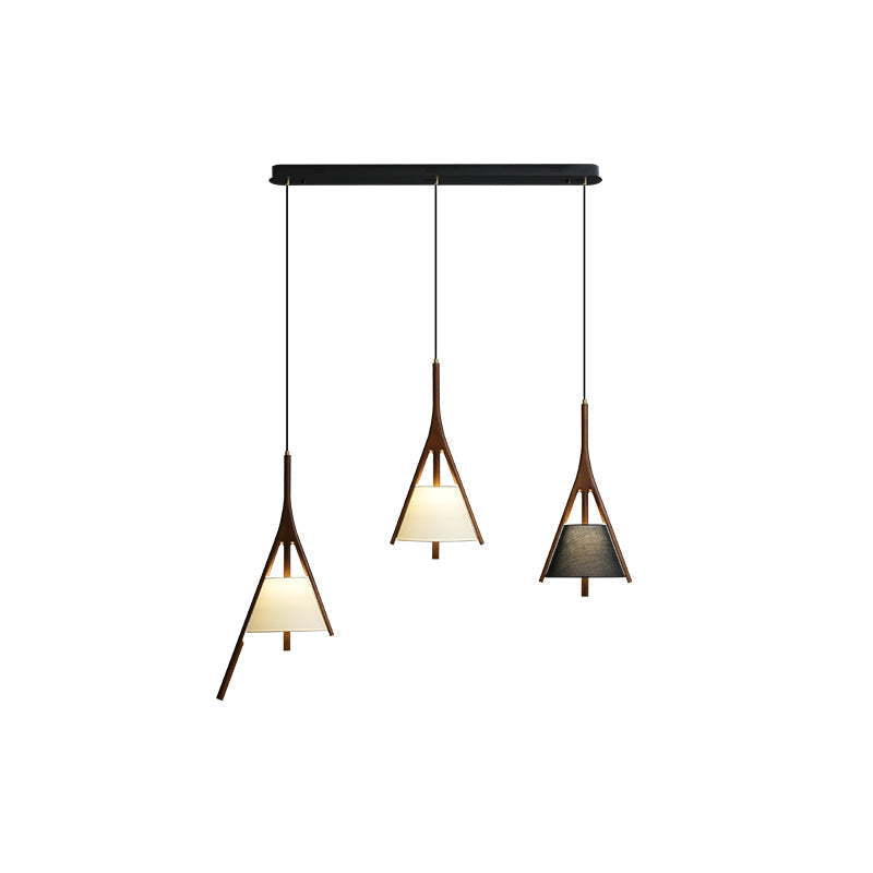 Zovenarae Dreieckige Pendelleuchte aus Holz-Letslighting