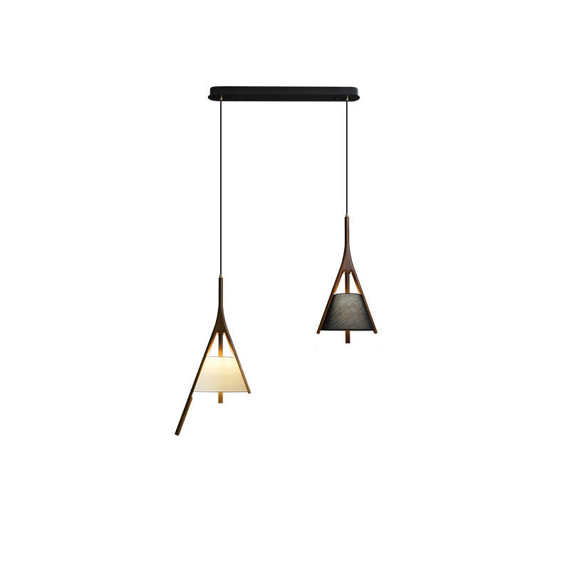 Zovenarae Dreieckige Pendelleuchte aus Holz-Letslighting