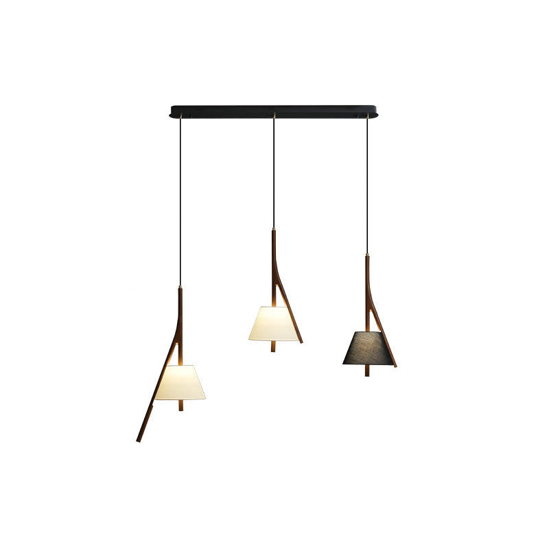 Zovenarae Dreieckige Pendelleuchte aus Holz-Letslighting