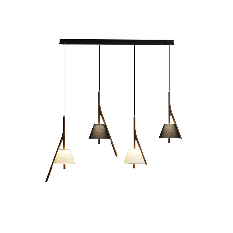 Zovenarae Dreieckige Pendelleuchte aus Holz-Letslighting