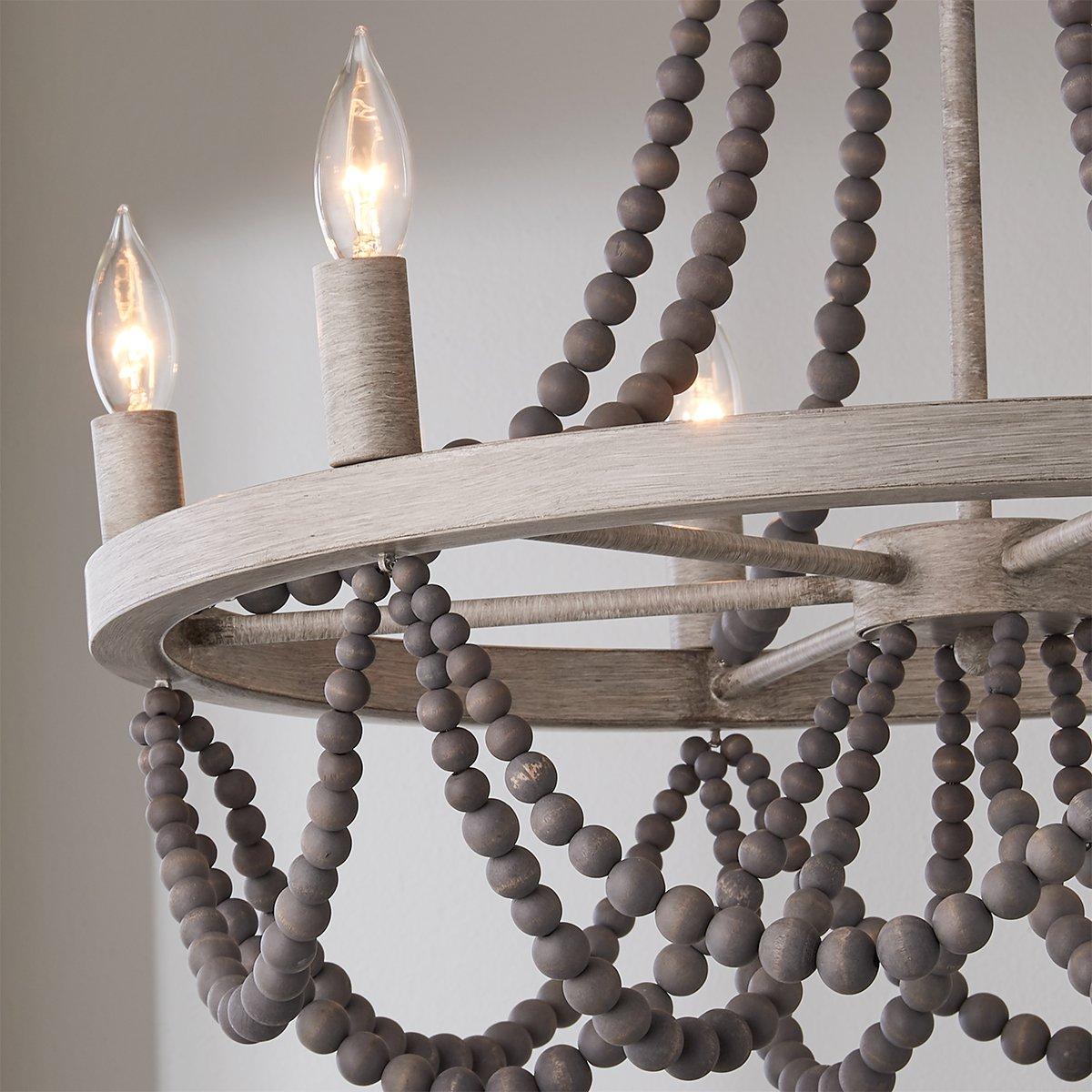 Alshaan Vintage Industrie Holz Kronleuchter-Letslighting