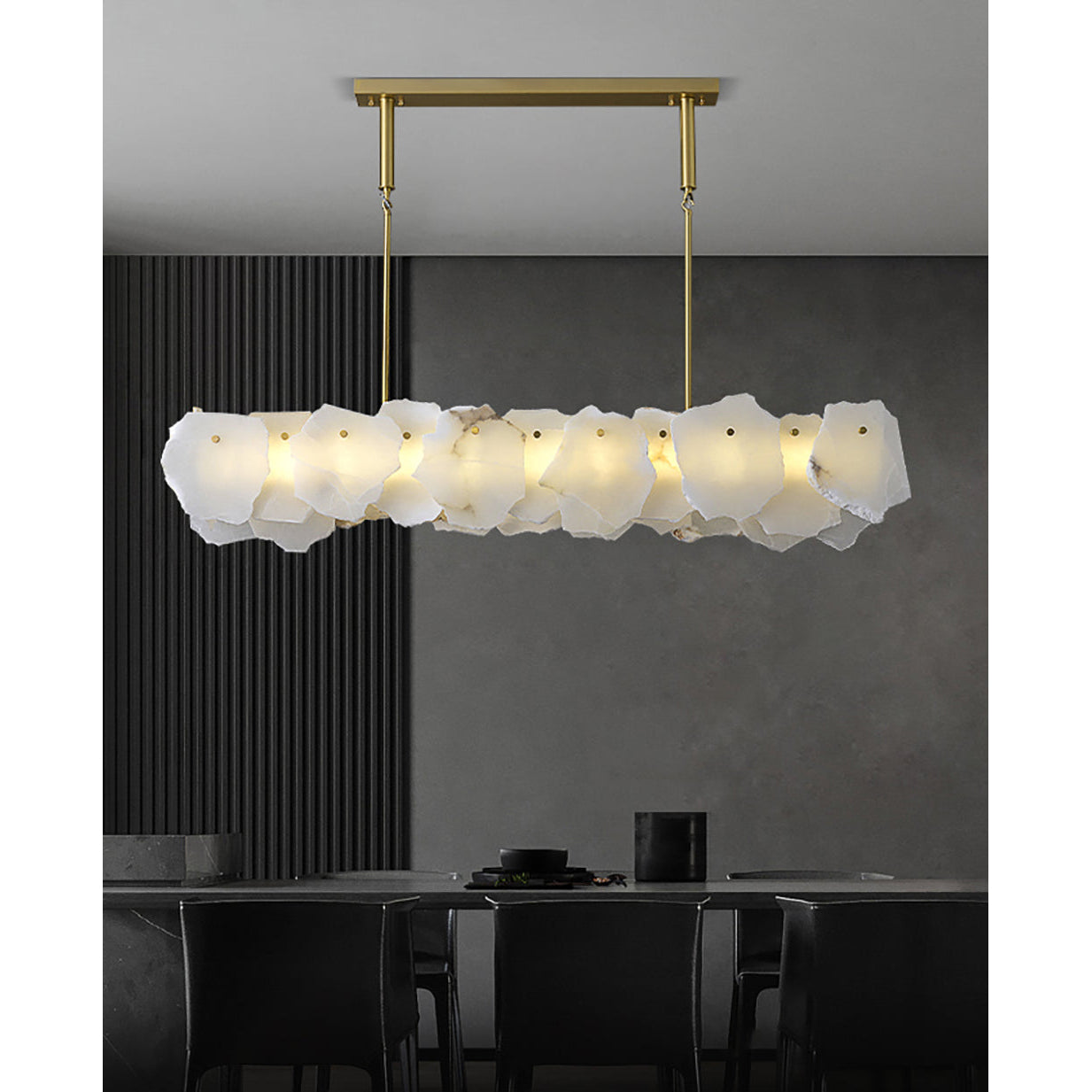 Catala Messing Alabaster Kronleuchter-Letslighting