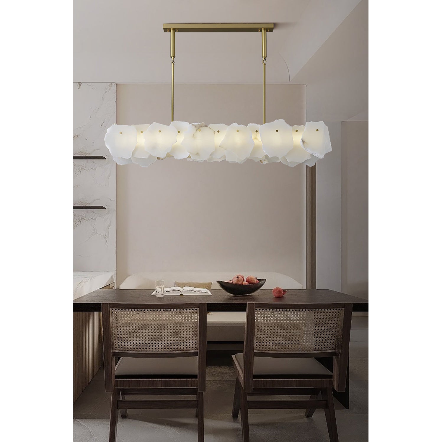 Catala Messing Alabaster Kronleuchter-Letslighting