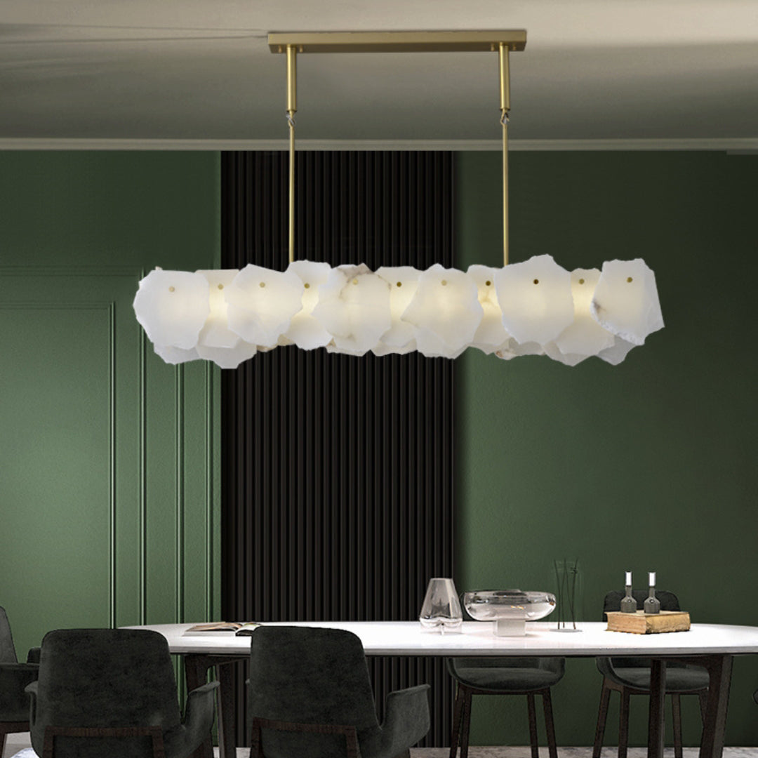 Catala Messing Alabaster Kronleuchter-Letslighting
