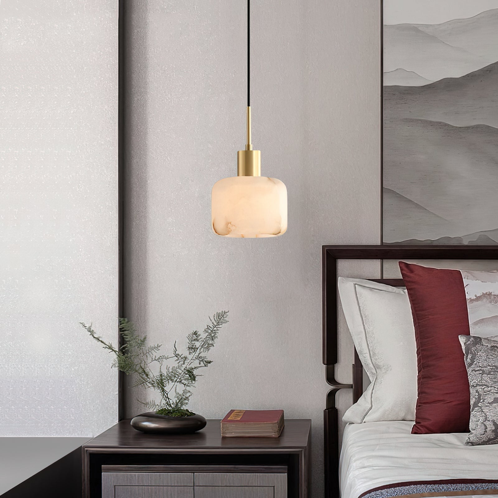 Eliriel Natural Small Alabaster Pendant Light - Letslighting