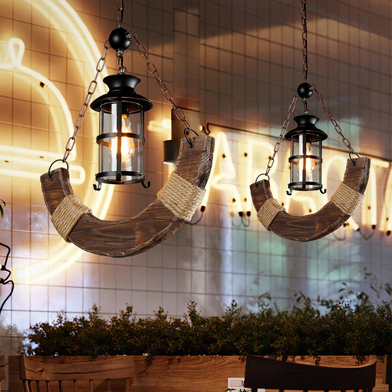 Aurzorir Vintage Holz Kronleuchter-Letslighting