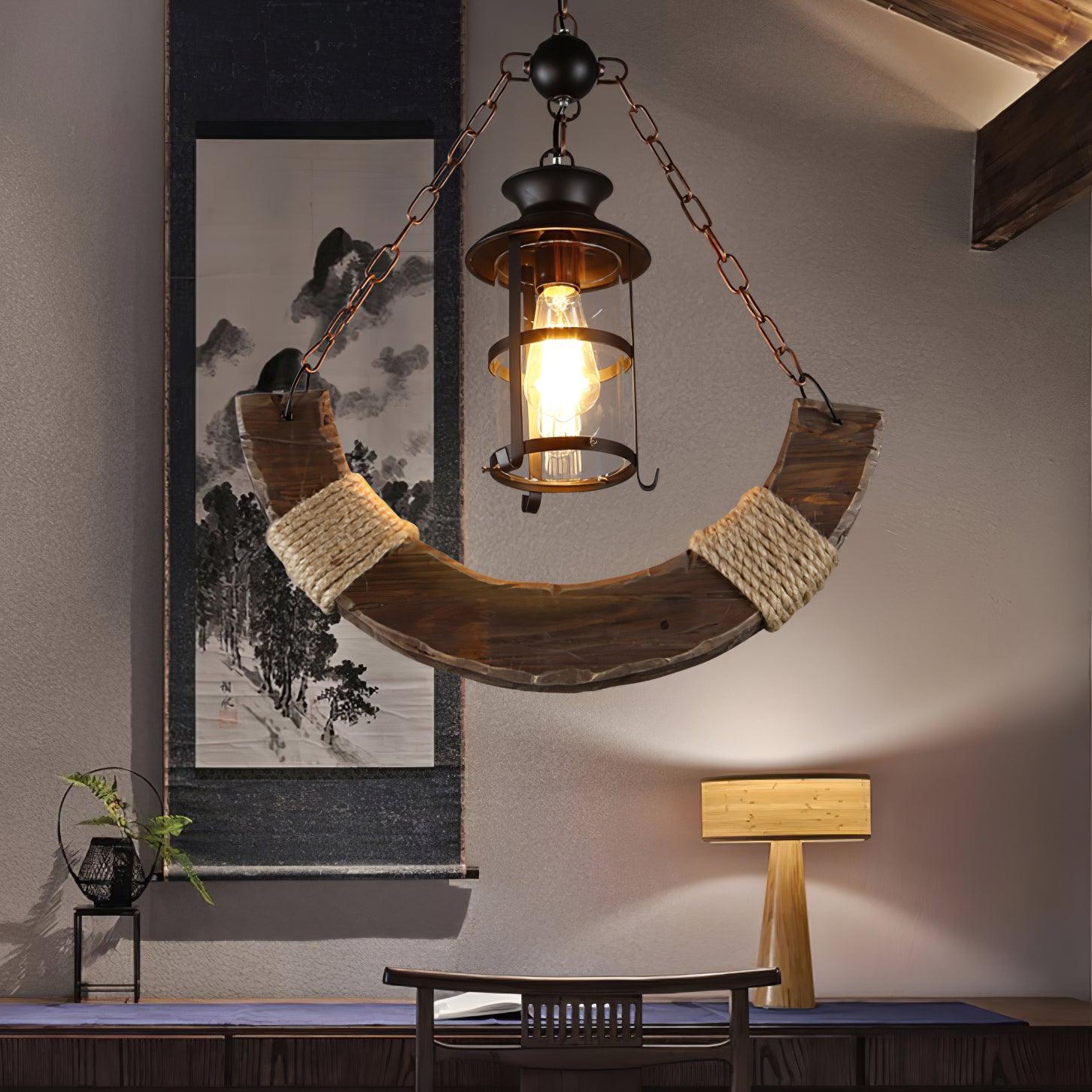 Aurzorir Vintage Holz Kronleuchter-Letslighting
