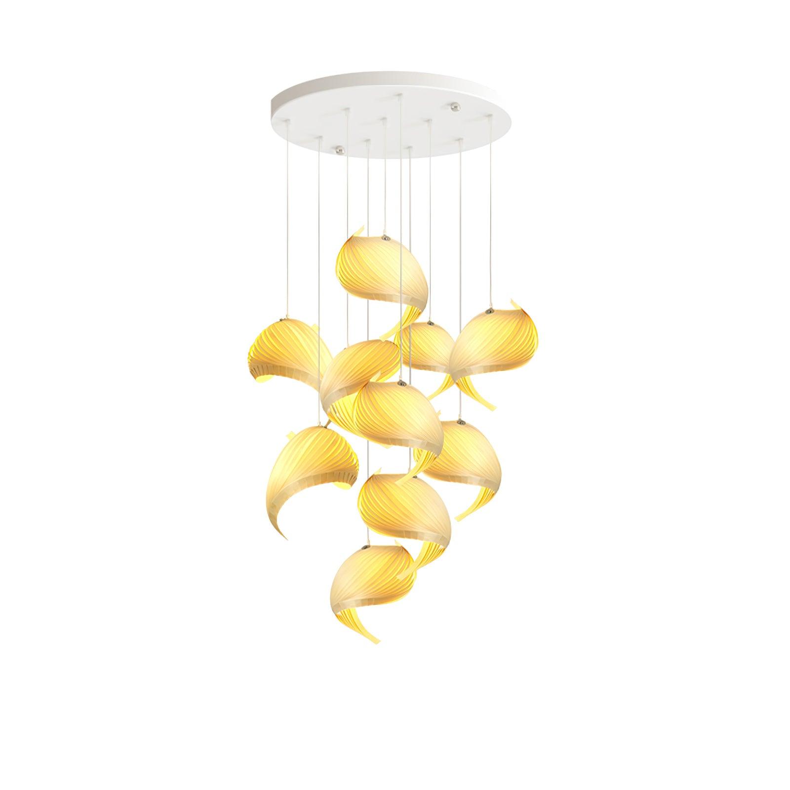 Cumiror Postmoderne Luxus Schalenholz Holz Pendelleuchte-Letslighting
