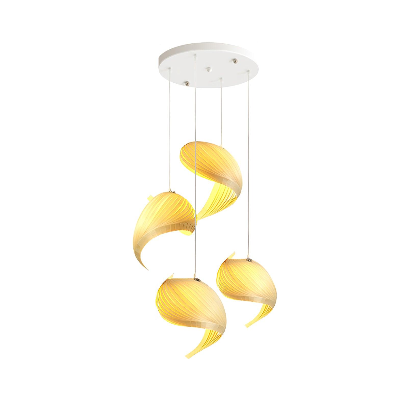 Cumiror Postmoderne Luxus Schalenholz Holz Pendelleuchte-Letslighting
