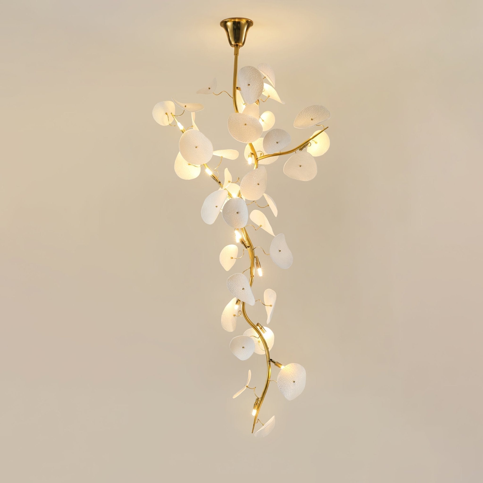 Orthair Branch Keramik Messing Kronleuchter-Letslighting