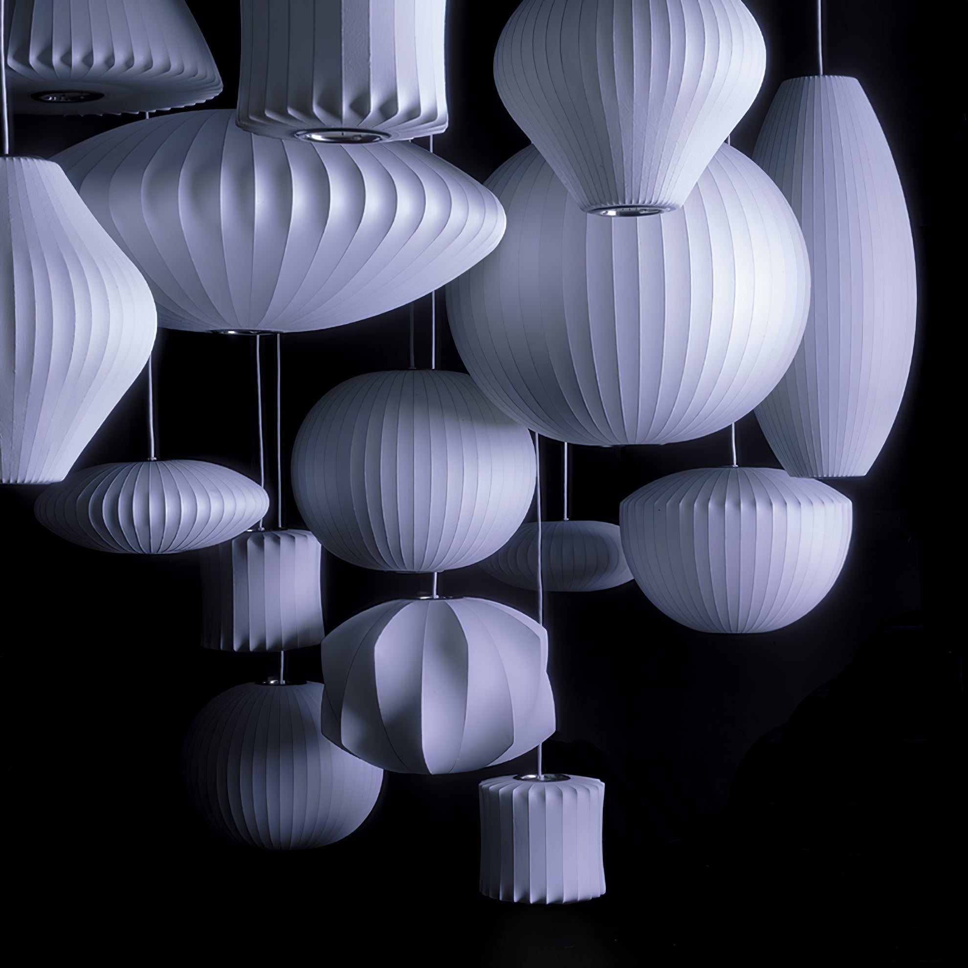 Nebula Blase Maulbeerseide Pendelleuchte Lampe-Letslighting