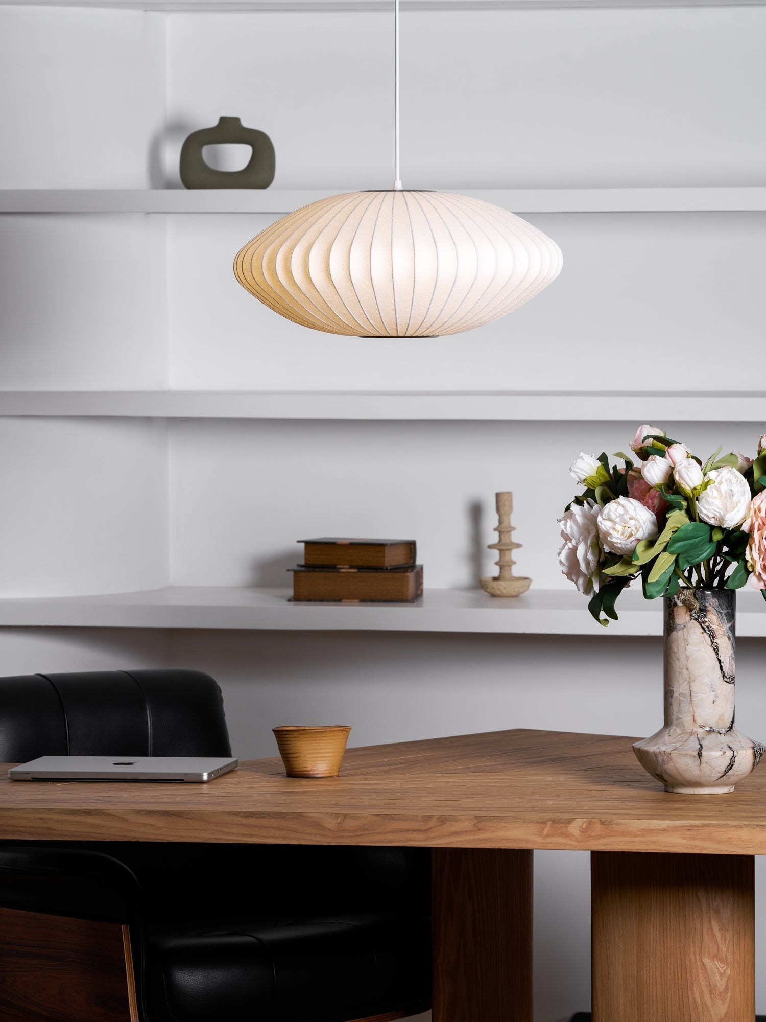 Nebula Blase Maulbeerseide Pendelleuchte Lampe-Letslighting