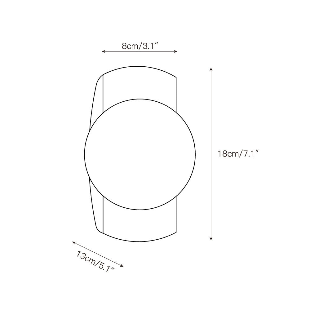 Umaris Modern Minimalist Travertine Glass Wall Lamp - Letslighting
