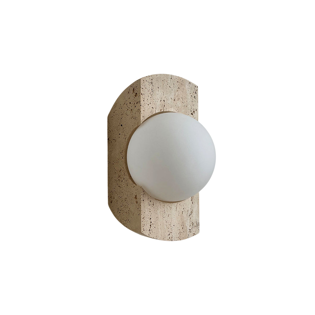 Umaris Modern Minimalist Travertine Glass Wall Lamp - Letslighting