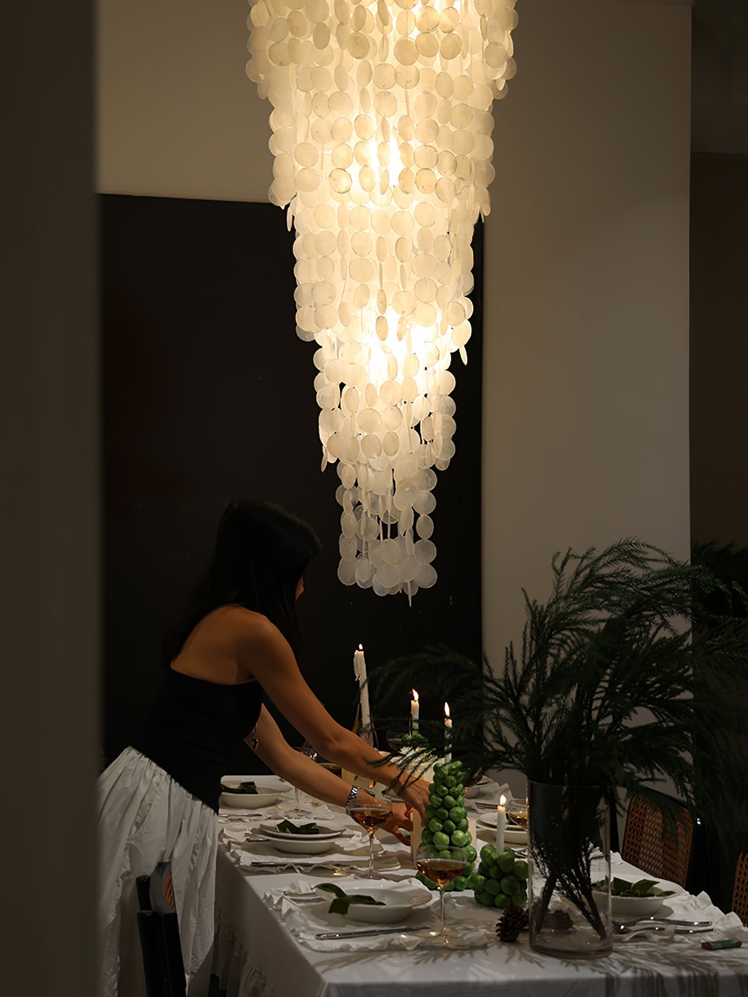 Eloryra Kaskadierender Glas-Kronleuchter-Letslighting