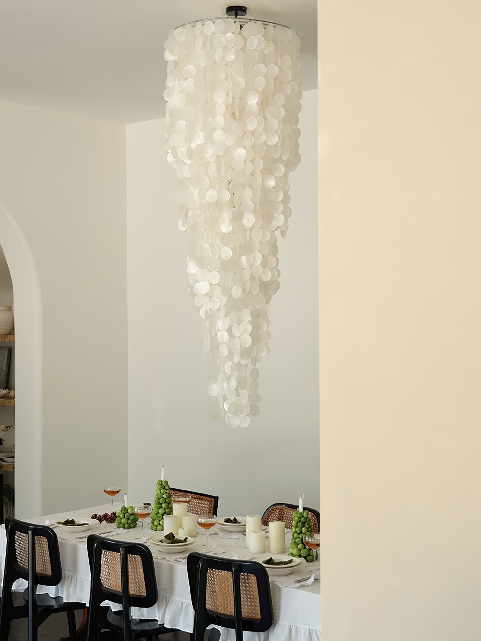 Eloryra Kaskadierender Glas-Kronleuchter-Letslighting