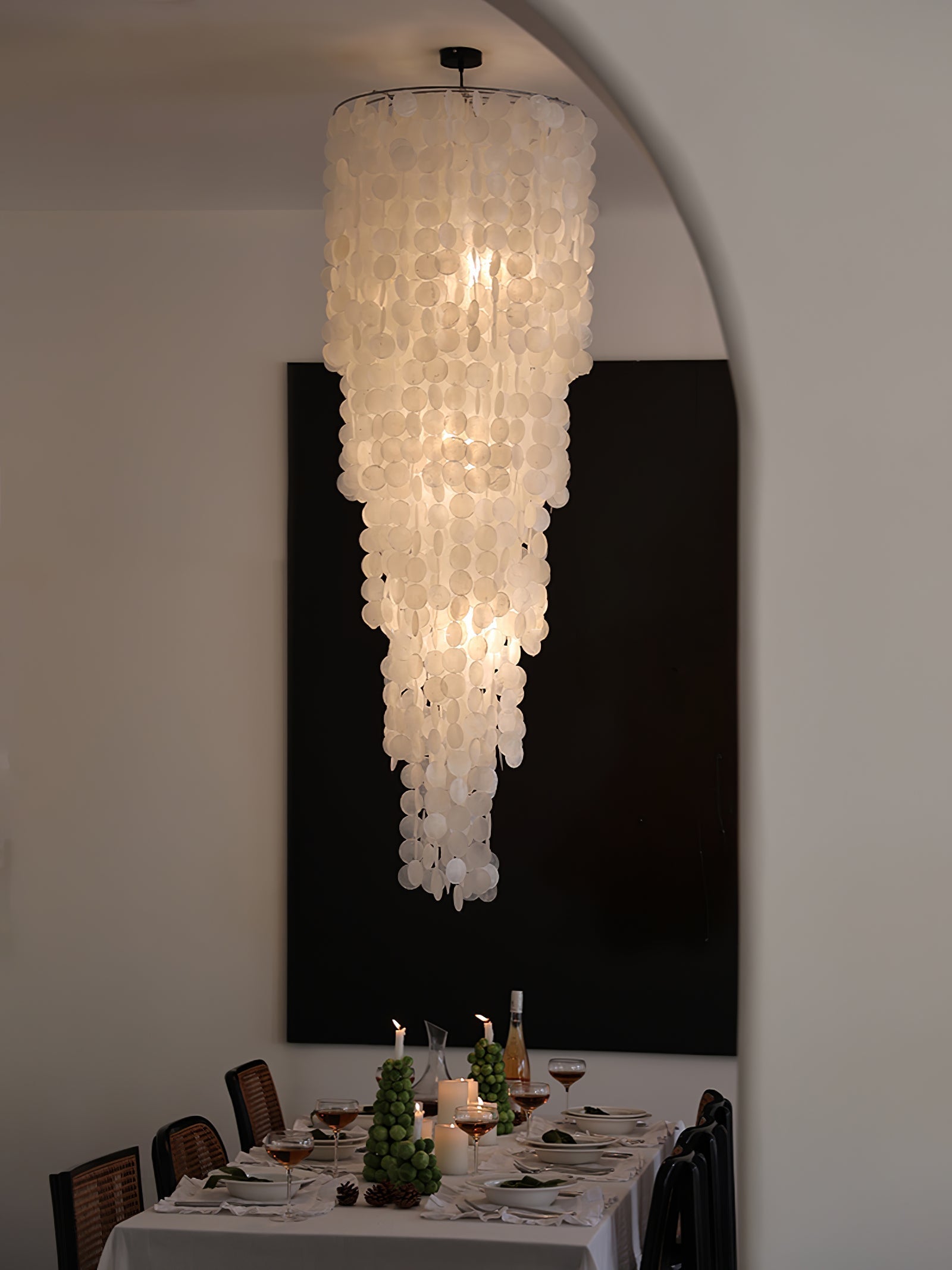 Eloryra Kaskadierender Glas-Kronleuchter-Letslighting