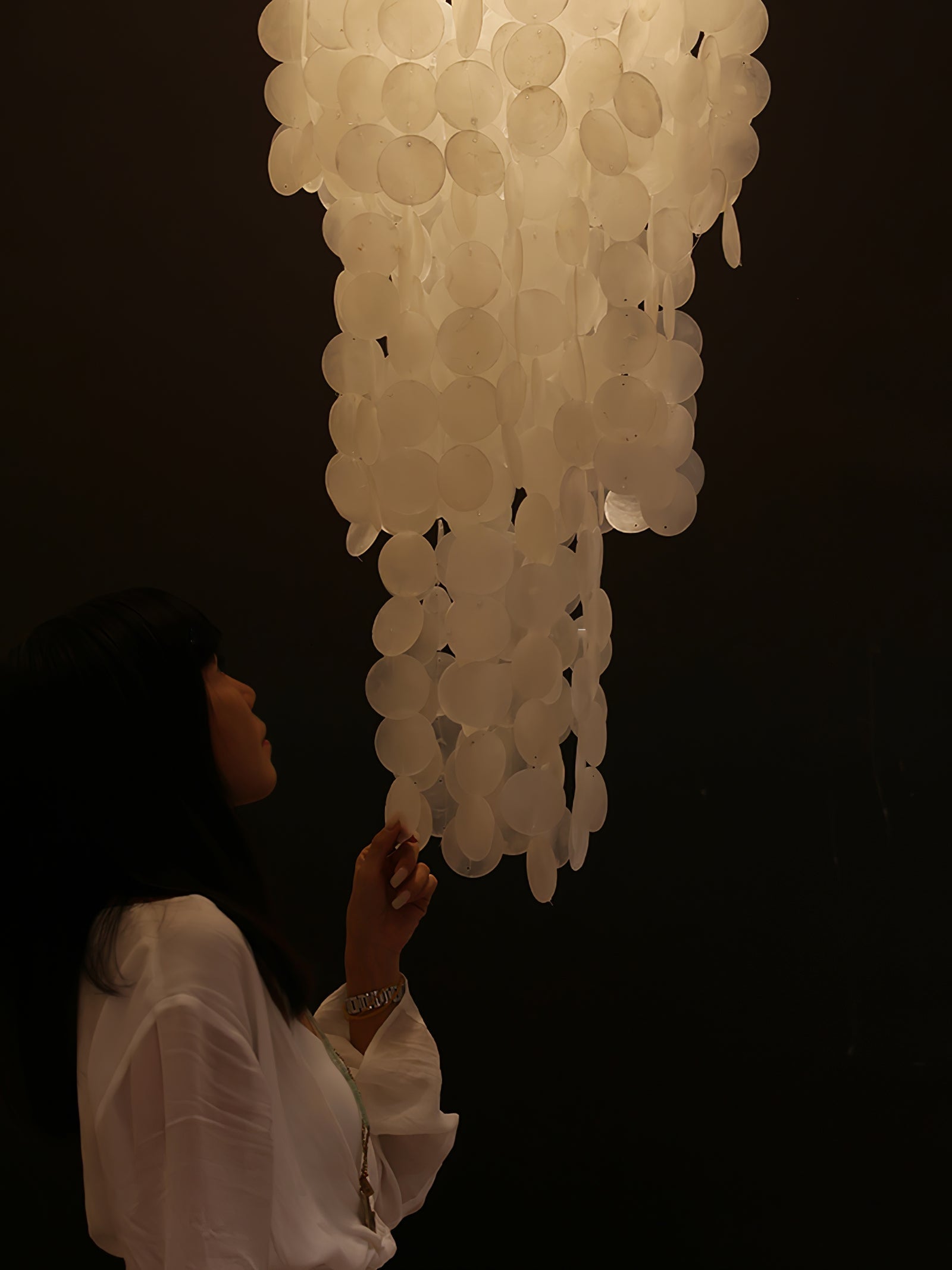 Eloryra Kaskadierender Glas-Kronleuchter-Letslighting
