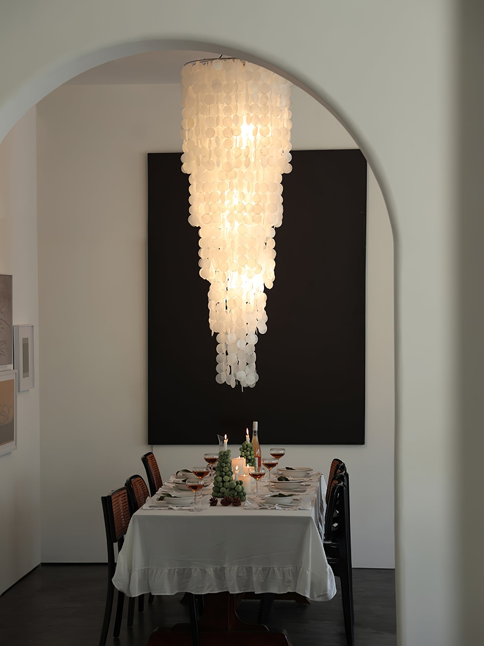 Eloryra Kaskadierender Glas-Kronleuchter-Letslighting