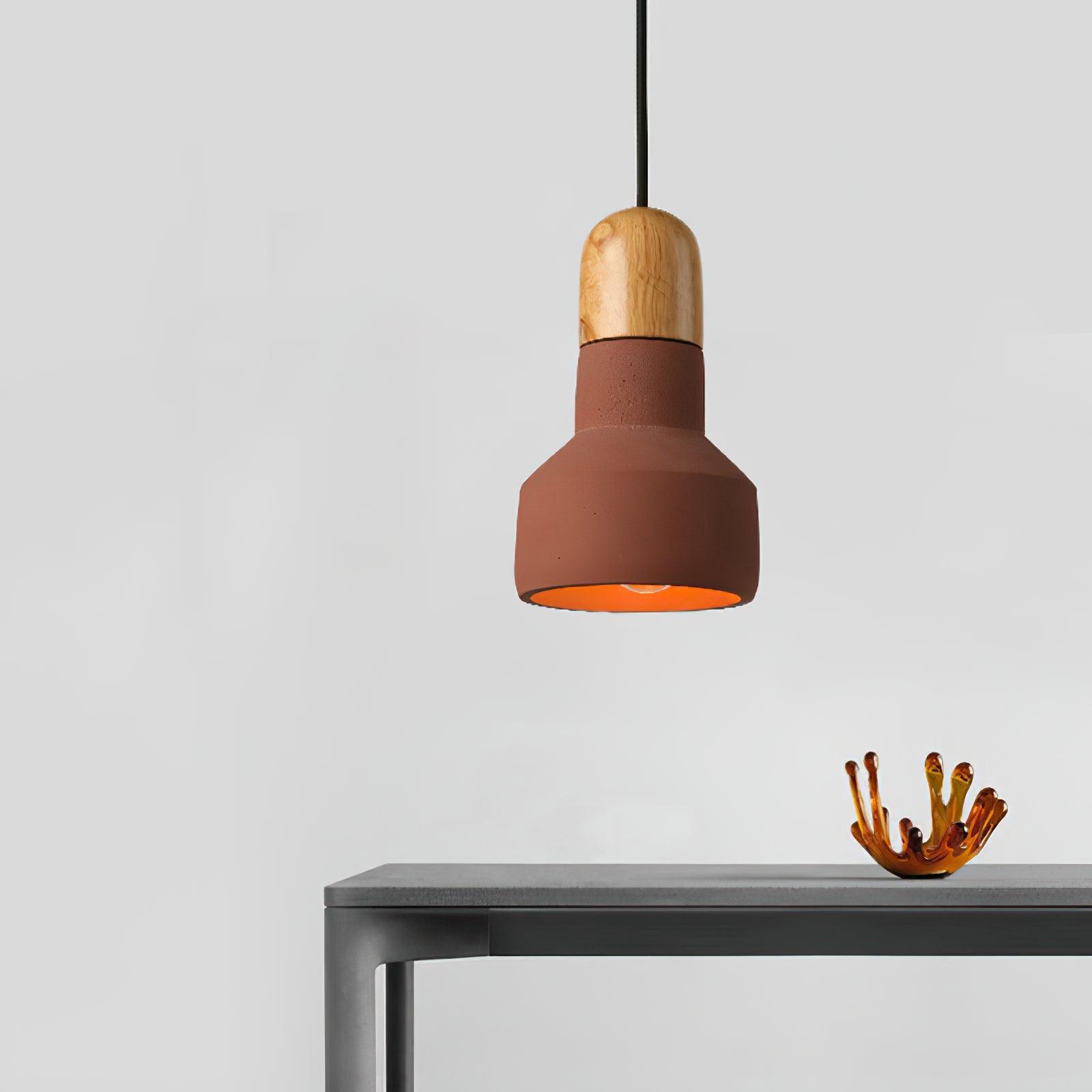 Trio Rustikale Holz-Pendelleuchte-Letslighting