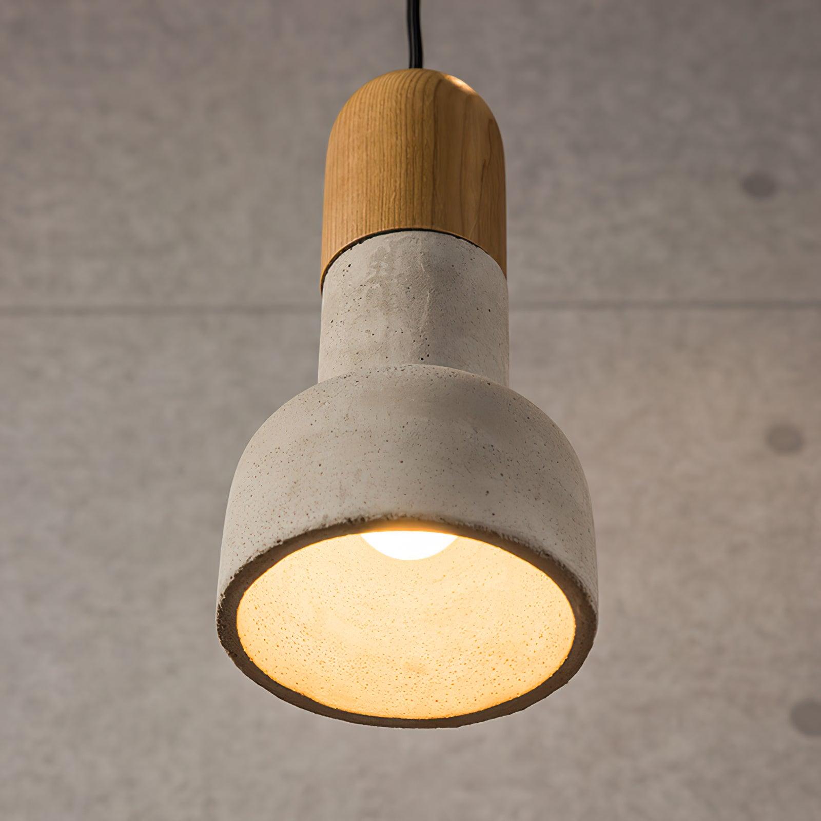 Trio Rustikale Holz-Pendelleuchte-Letslighting