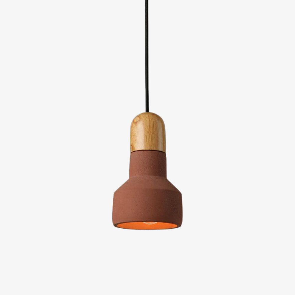 Trio Rustikale Holz-Pendelleuchte-Letslighting