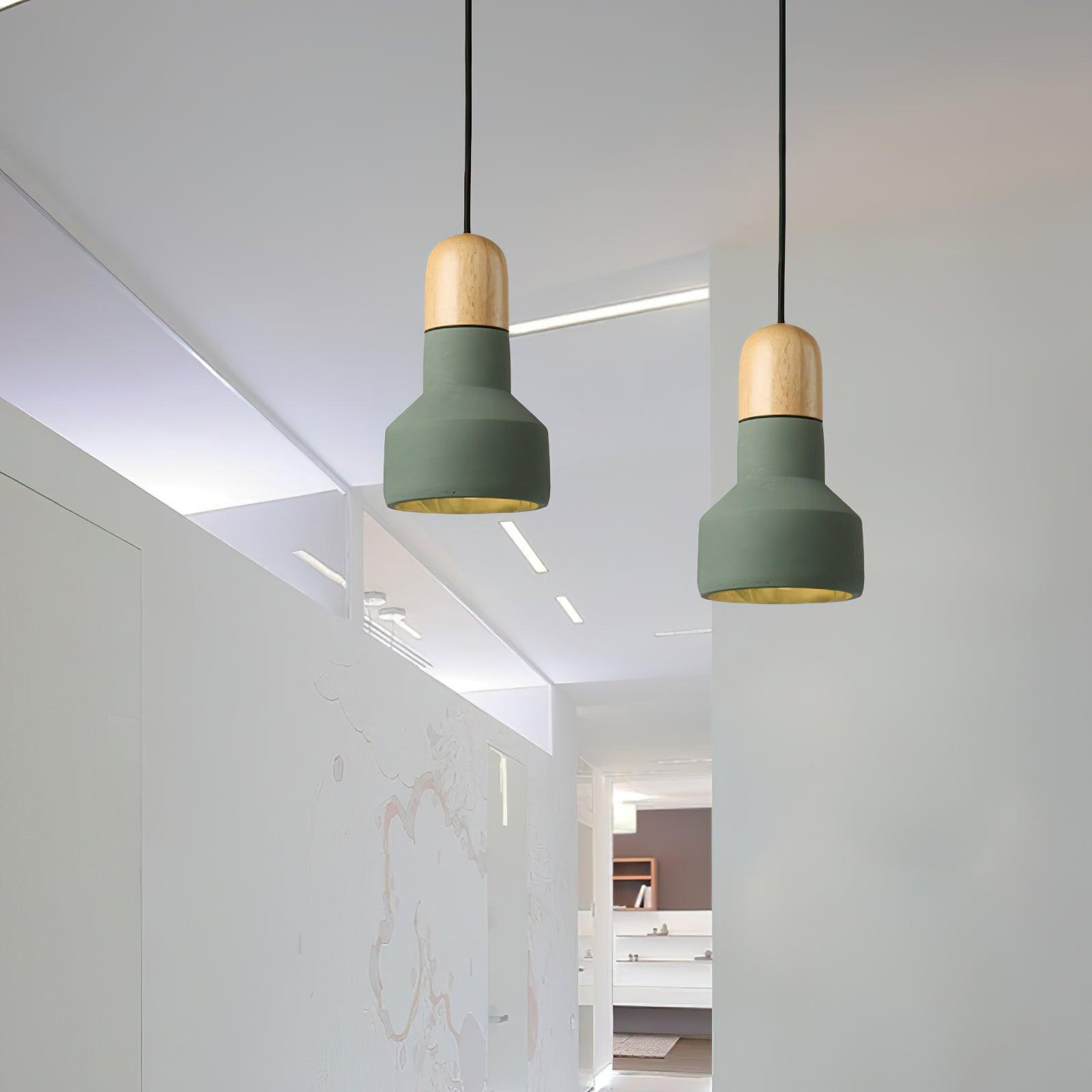 Trio Rustikale Holz-Pendelleuchte-Letslighting