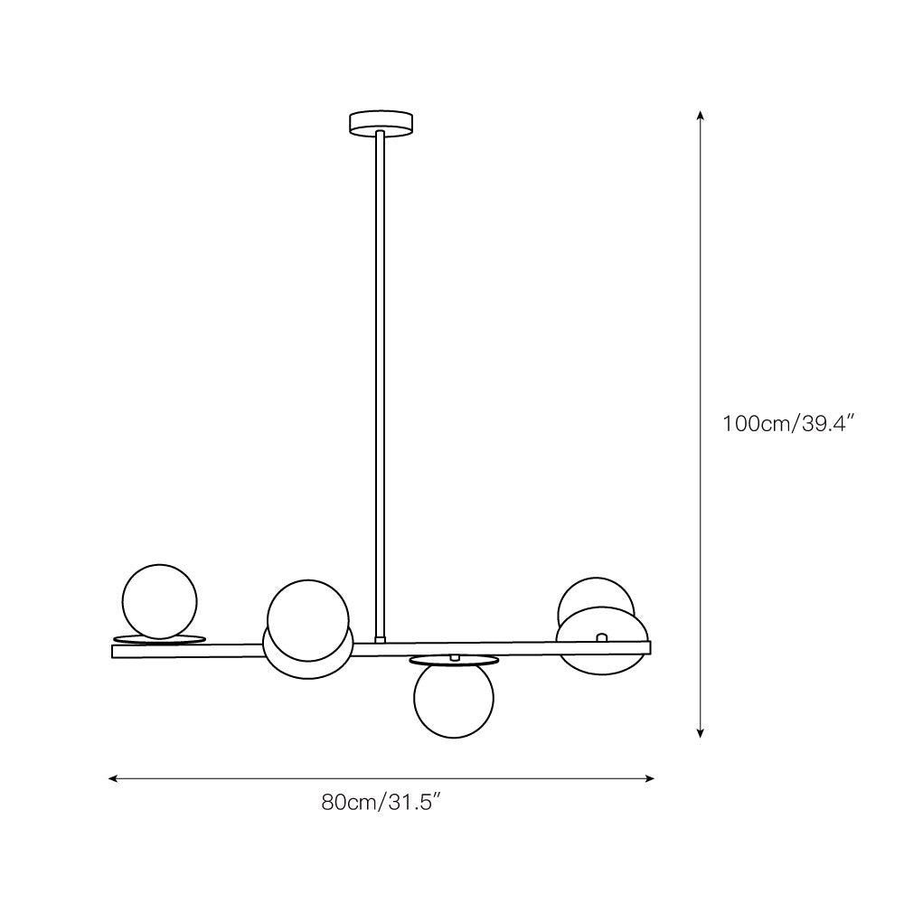 Evvararis Messing Glas Modern Minimalistisch Kronleuchter-Letslighting