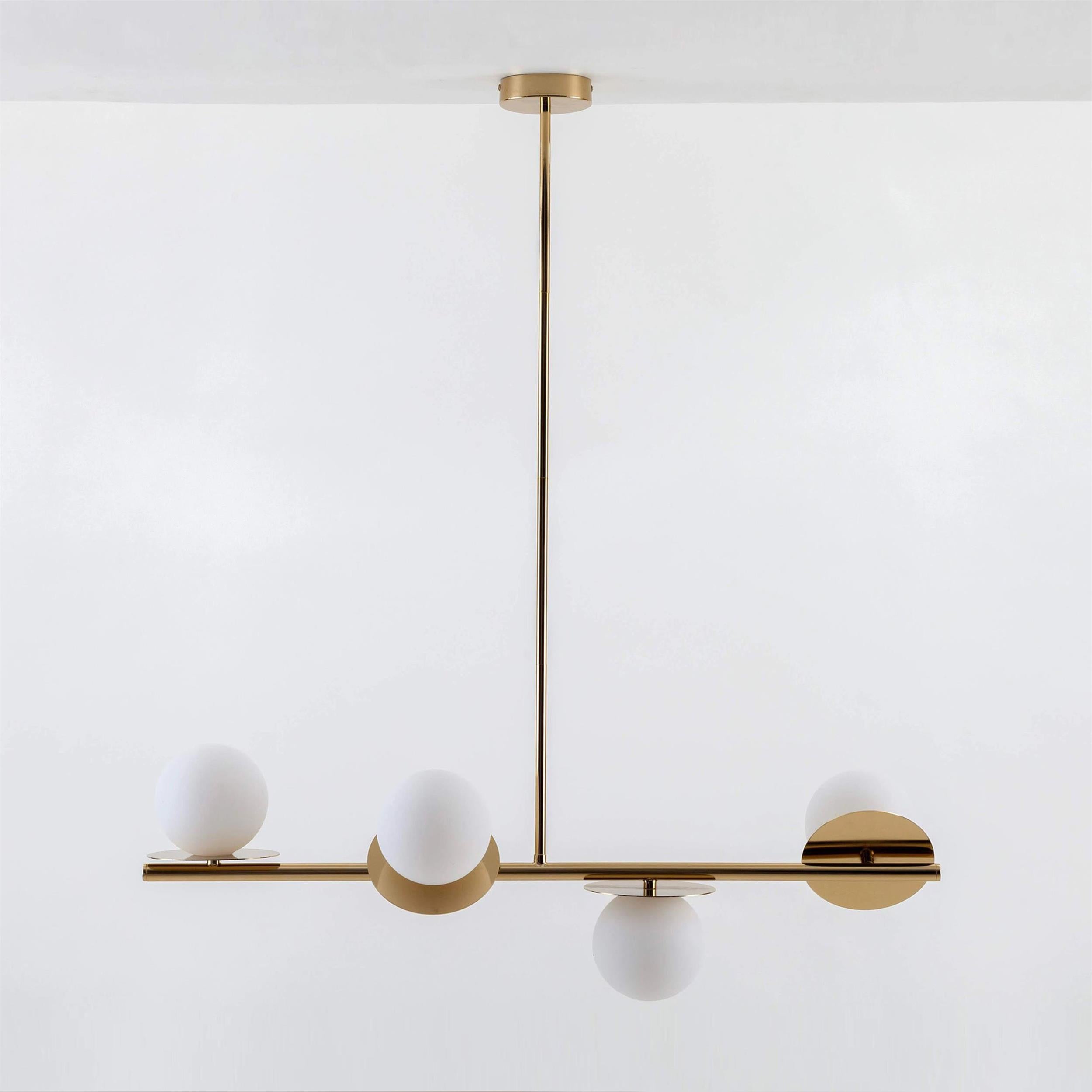 Evvararis Messing Glas Modern Minimalistisch Kronleuchter-Letslighting