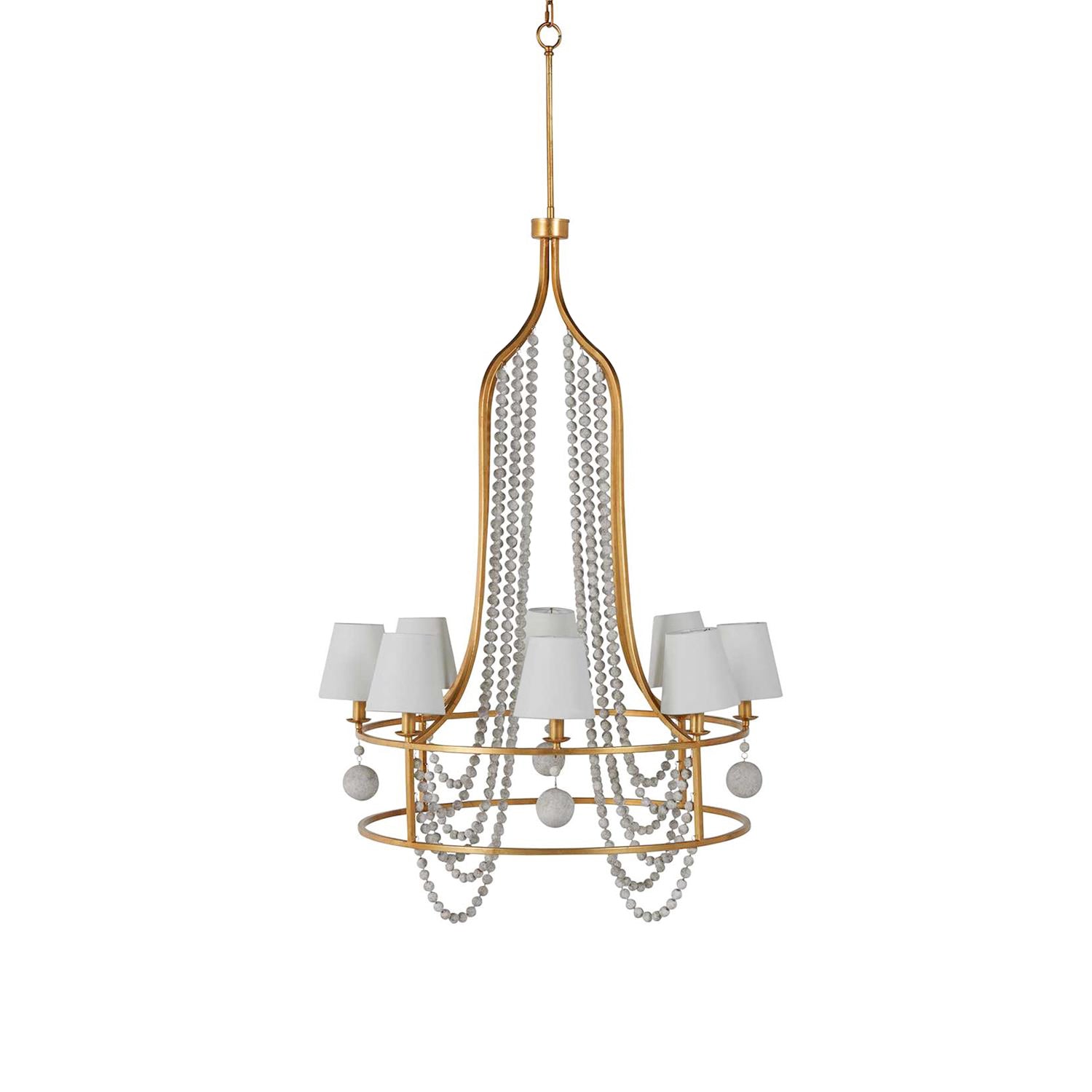 Zethayra Industrieller Vintage Kronleuchter aus Holz-Letslighting