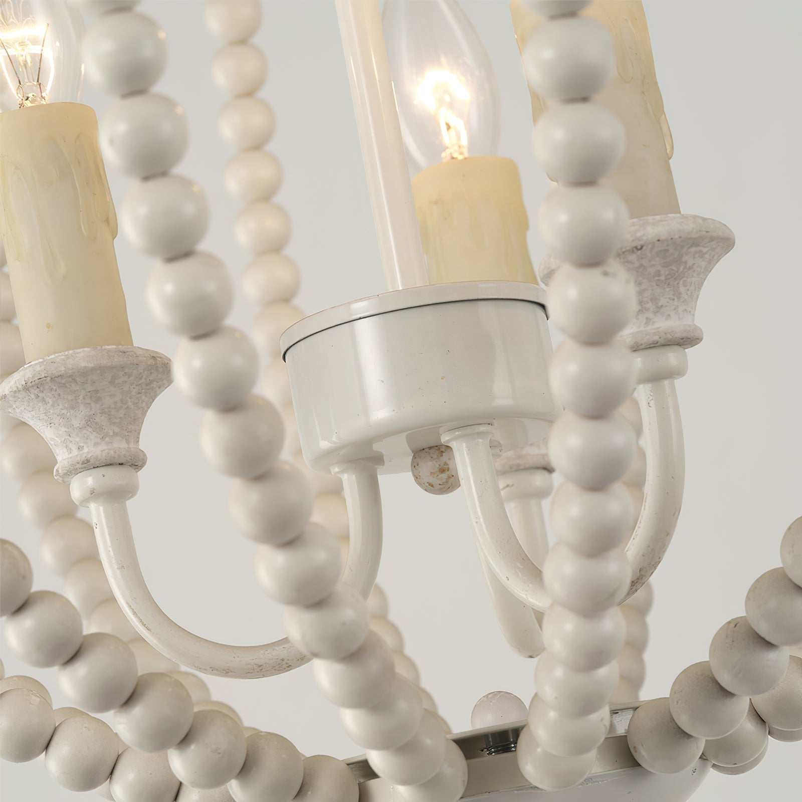 Vanoren Perlen Holz Pendelleuchte-Letslighting