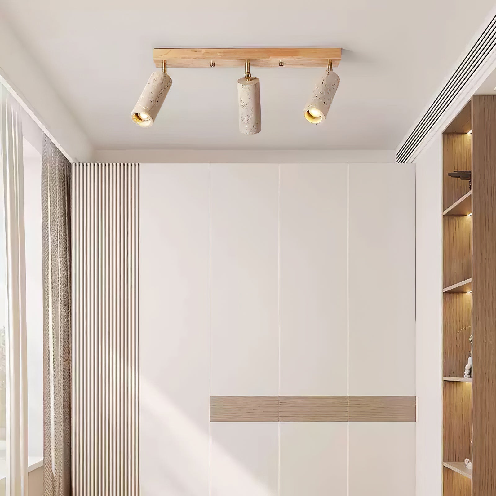 Eurliryra Multi-Cylinder Travertine Track Light - Neutralighting