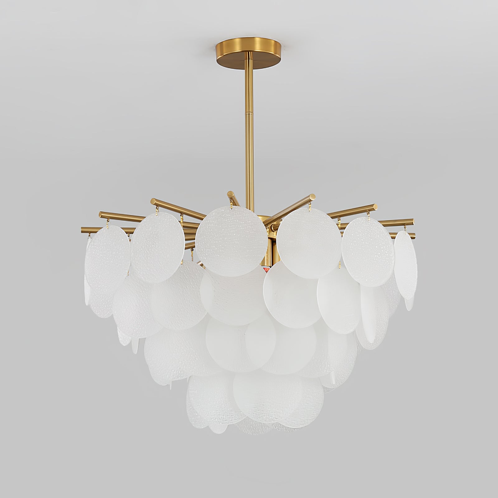 Solara Chandelier Nimbus Glass Droplets - Letslighting
