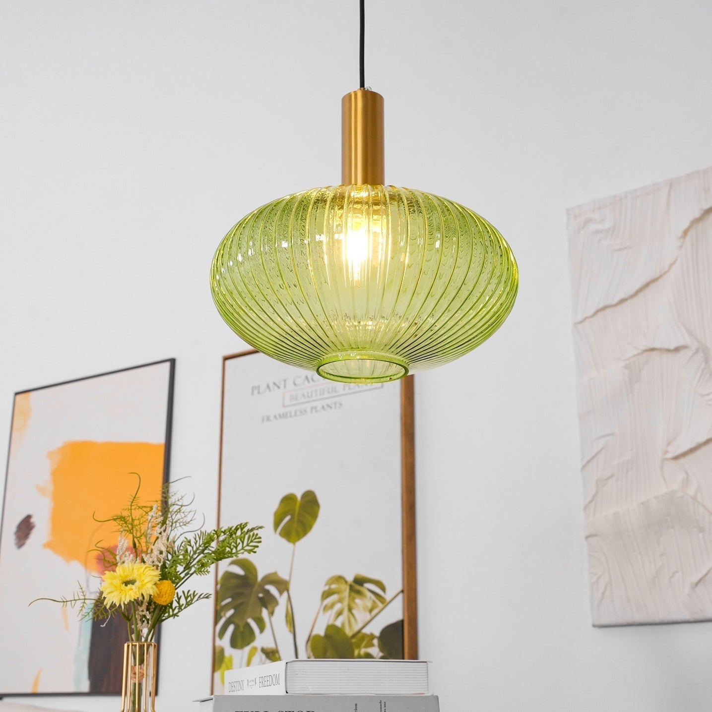 Elara Ribbed Pendant Lamp - Letslighting