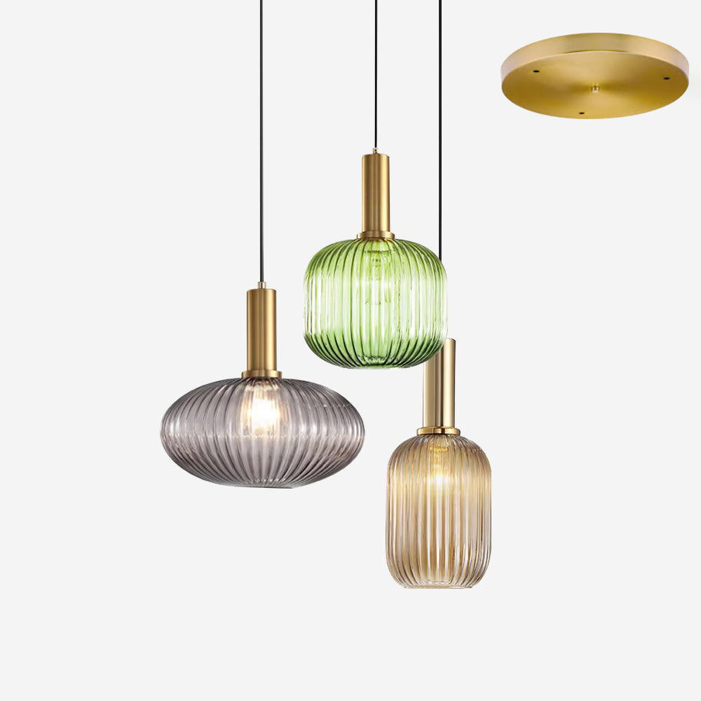 Elara Ribbed Pendant Lamp - Letslighting