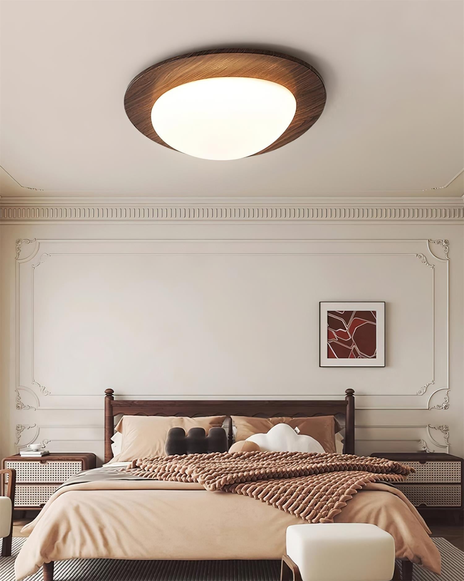 Skye Minimalistische Deckenleuchte aus Holz-Letslighting