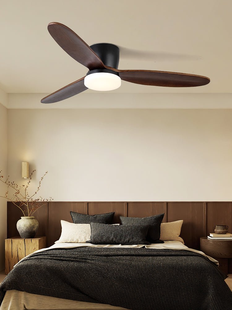 Athyrs Deckenventilator mit Beleuchtung, der die 6-Stufen-Regelung zeigt