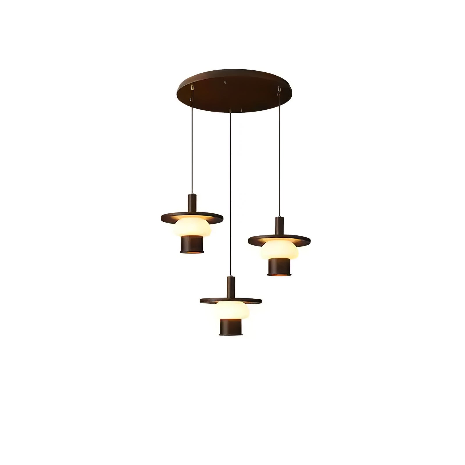 Zephaan Klassische Pendelleuchte aus Glas und Holz-Letslighting
