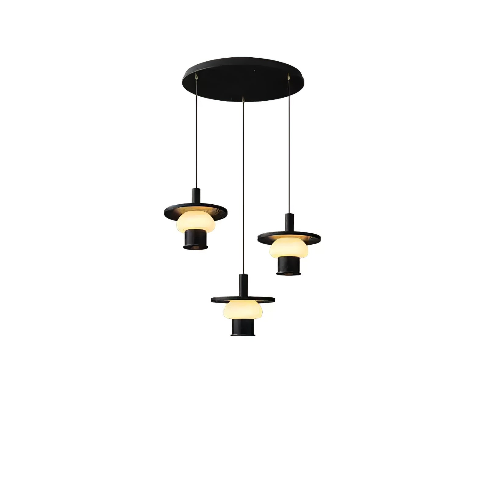Zephaan Klassische Pendelleuchte aus Glas und Holz-Letslighting