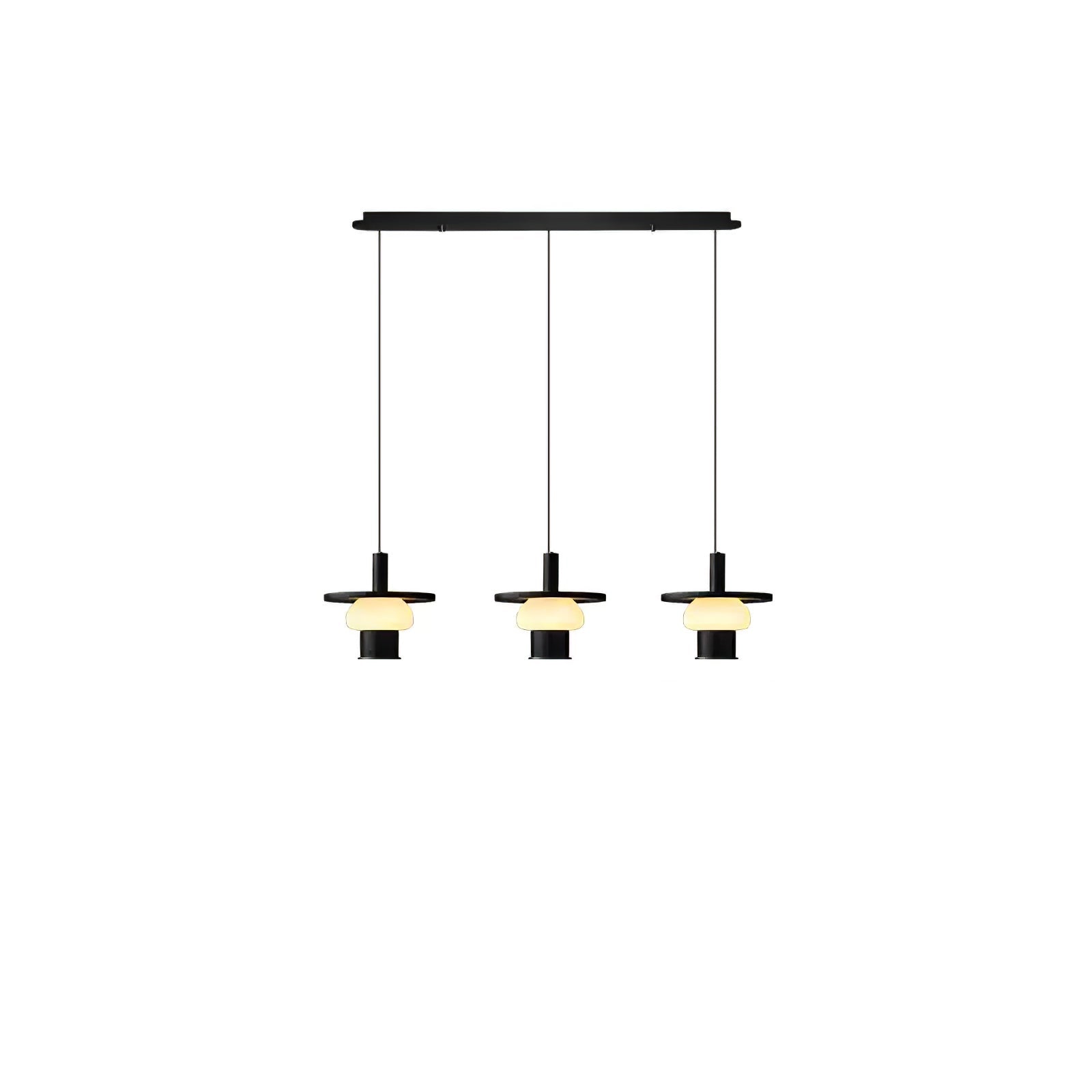 Zephaan Klassische Pendelleuchte aus Glas und Holz-Letslighting