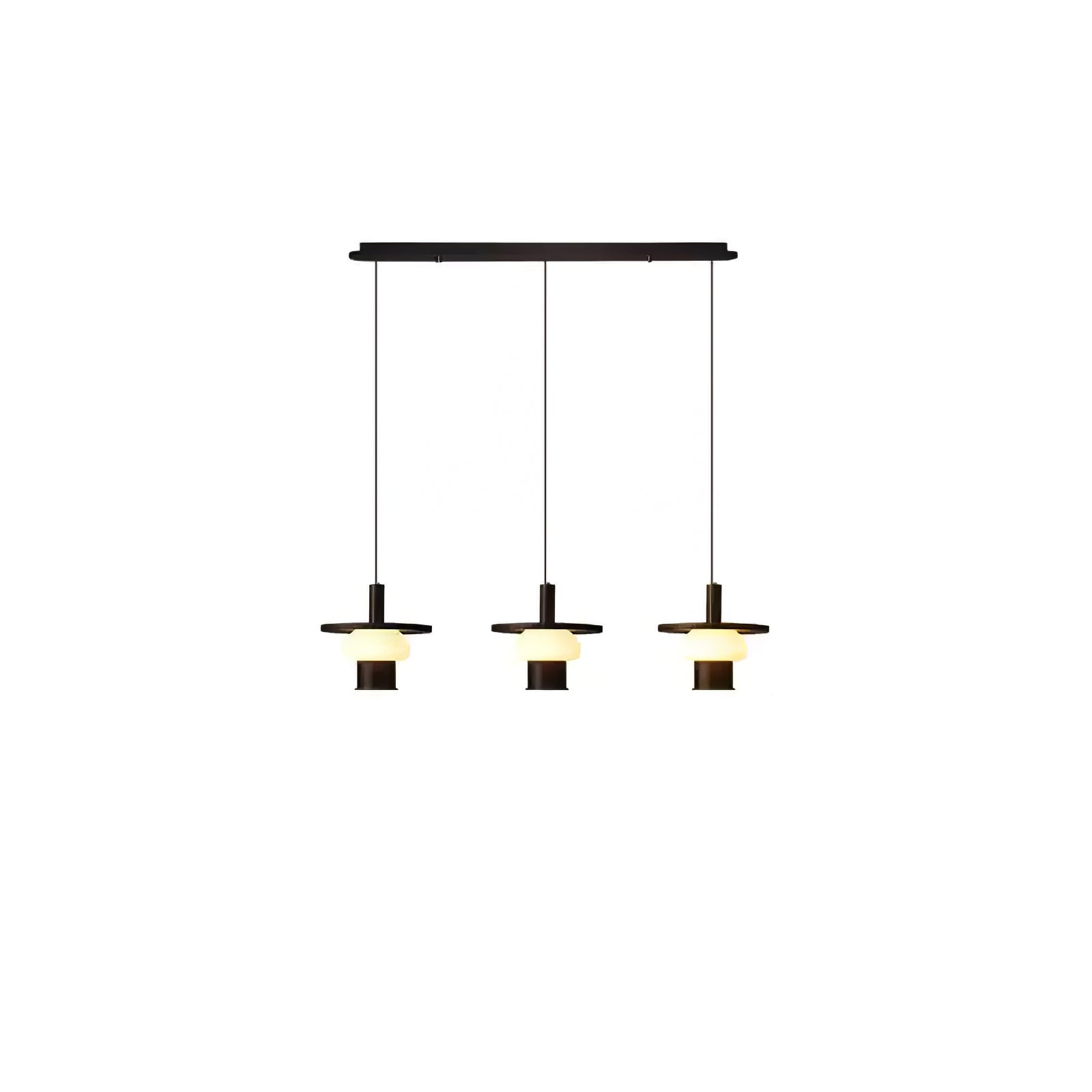 Zephaan Klassische Pendelleuchte aus Glas und Holz-Letslighting