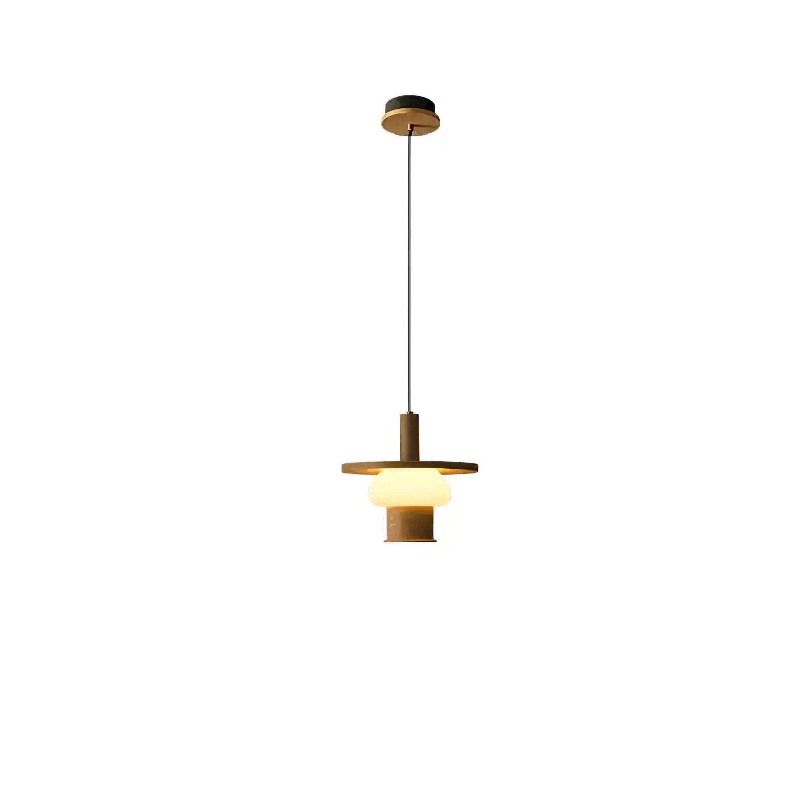 Zephaan Klassische Pendelleuchte aus Glas und Holz-Letslighting