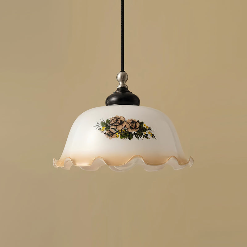 Belvia Pendelleuchte Vintage Blume mit Gewelltem-Letslighting