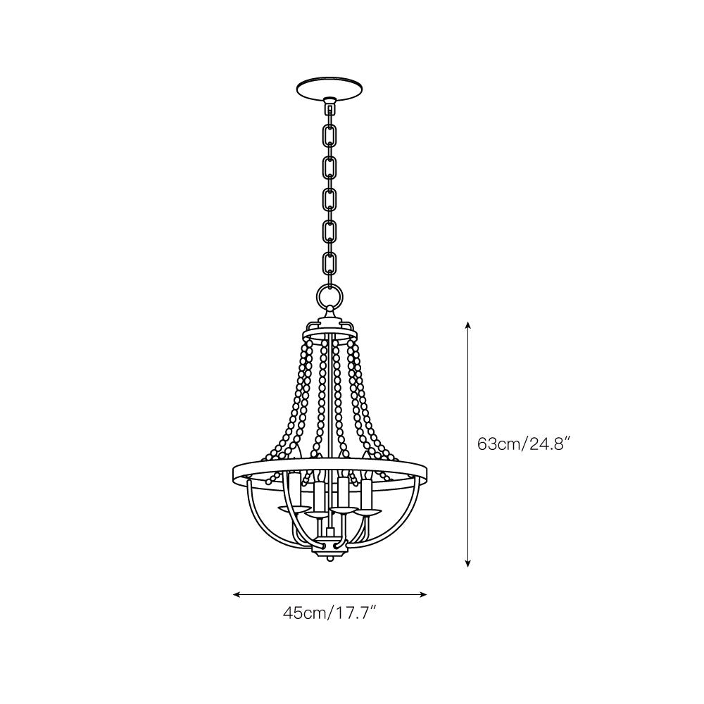 Alloren Vintage Industrial Empire Kronleuchter-Letslighting