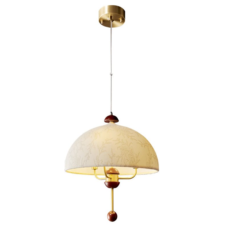 Varaeia Traditionelle Pendelleuchte aus Stoff und Holz-Letslighting