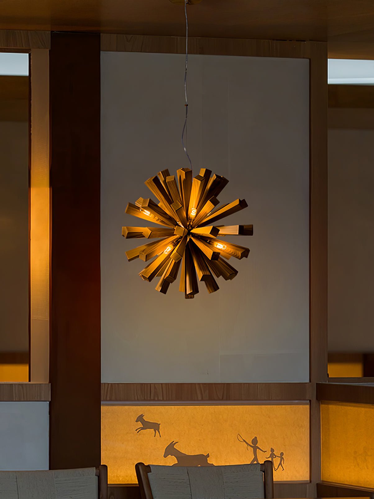 Nova Premium Nordic Art Holzstrahl Kronleuchter-Letslighting
