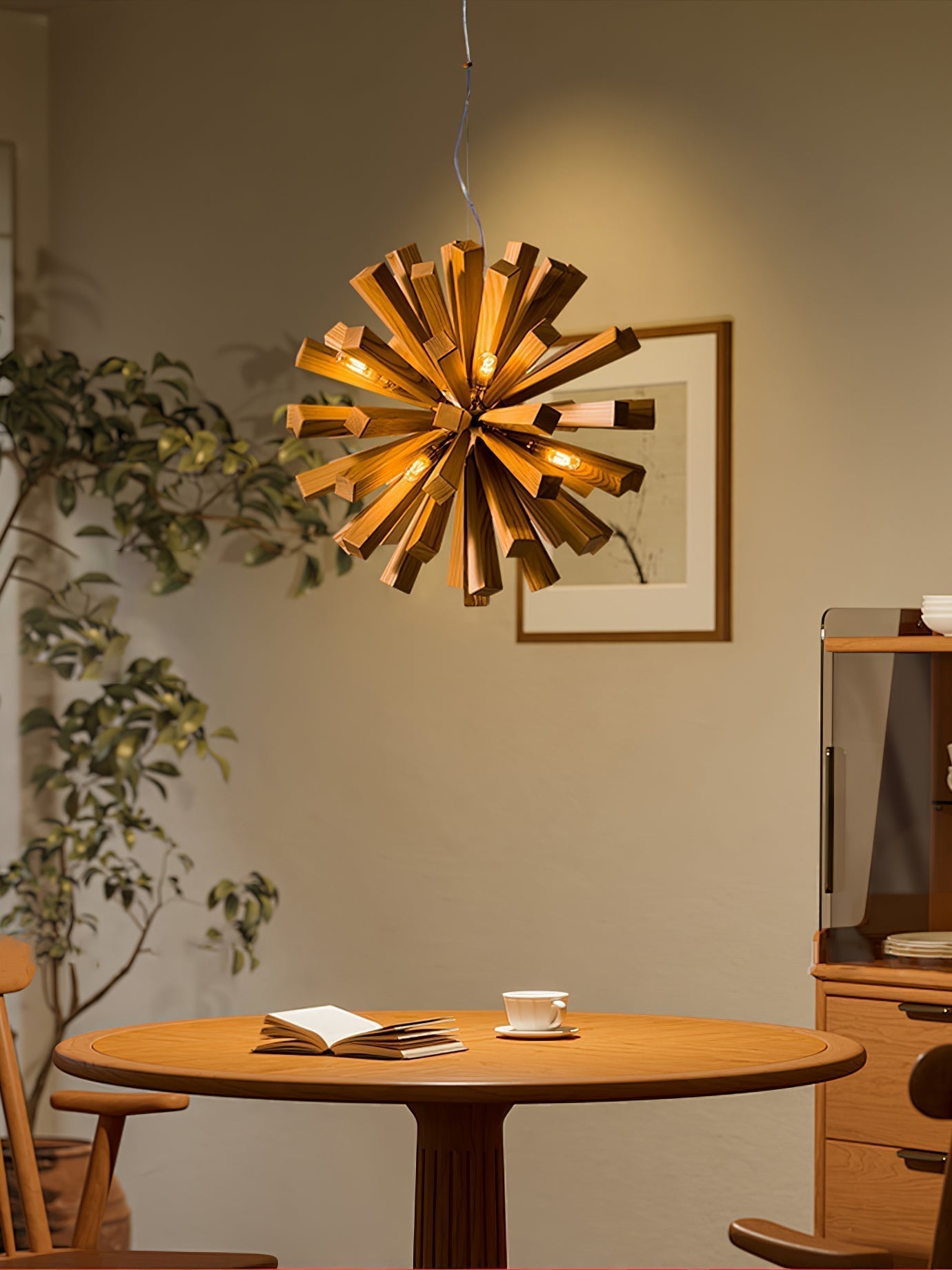 Nova Premium Nordic Art Holzstrahl Kronleuchter-Letslighting