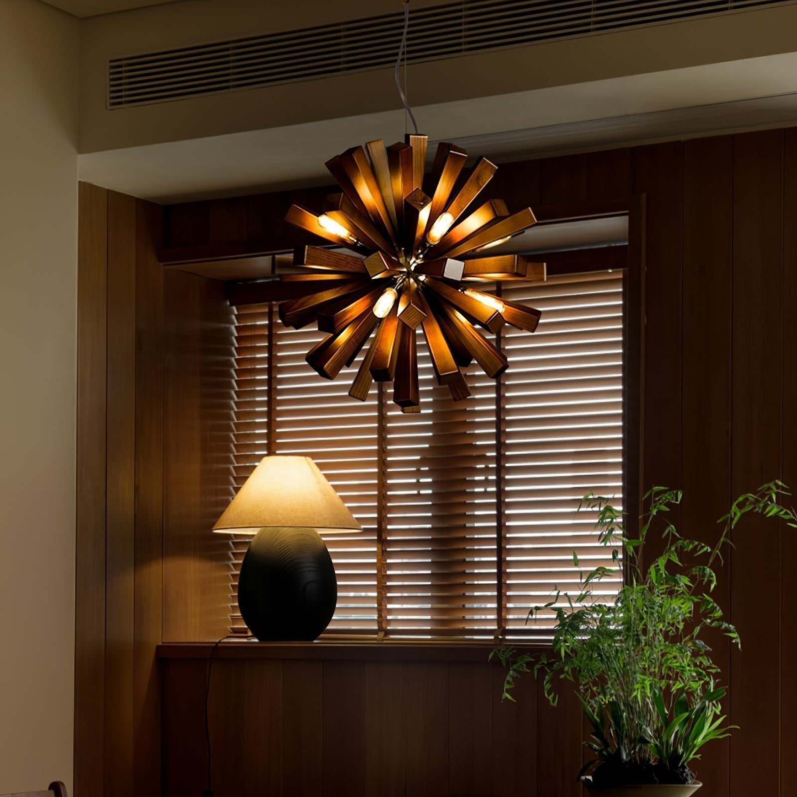 Nova Premium Nordic Art Holzstrahl Kronleuchter-Letslighting